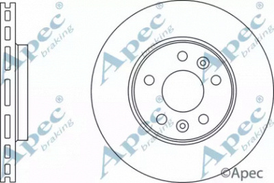 APEC BRAKING dsk3187 -  Тормозной диск